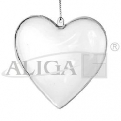 Serce 10cm akrylowe    , składane    ALIGA  / AS-10, serce plexi , dla Babci, Dziadka, Walentynki, dla Mamy, serce akrylowe